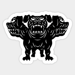 Cerberus the 3 Headed Hell Hound Sticker